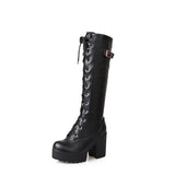 2025 Coarse And High Boots Women Waterproof Table High And Long Boots Tlings With 40-43 Large Code HZ0115