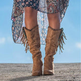 25 Autumn And Winter New Women's Large-Size Tuk-Sui Boots Coarse High And Long-Tice Large-Size Women's Boots HZ0115