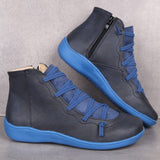 New Women's Boots 2025 Autumn And Winter Large-Size Leisure Short Boots Women's Boots Flat Bottom Women's Boots HZ0115