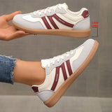Large-Size Women's 2025 New German Training Shoes Women's Retro Color Tie Single Shoes Women HZ0115