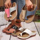 2025 Summer New Leisure Large-Size Coat Toe Slope And Beach Women's Slippers Outside Wearing Cold Slippers HZ0115