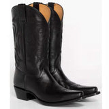 Autumn And Winter New Boots Sharp Head Embroidery In The Coarse And Ladies Large Size Sleeve Western Boots HZ0115
