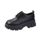 Lace Small Leather Shoes Women 2025 British Wind Students Retro Thick-Soled Single Shoes Small Pine Shoes Women Mary Cherish Shoes HZ0115