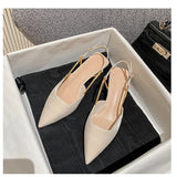 2025 Summer New High Heel Head Sharp Fashion Sandals Women's Thick Heel In The Single Shoes HZ0115