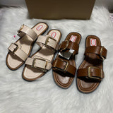 ZA Home 2025 New Spanish Trend Women's Shoes Indoors And Outdoors Wearing Cold Slippers Word Beach Shoes Trend HZ0115