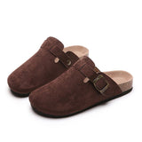 Large-Size Boken Baotou Half Dragged A Foot Pedaled Sandals Women Wear Round Head Half-Dragging Shoes HZ0115
