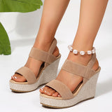 New 2025 Summer Fish Mouth Fashion Thick Soles Tight Feet Comfortable Large Size Sandals Women HZ0115