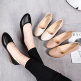 In The Autumn Of 2025, The New Women's Single Shoe Slope And Comfortable Pointed Bean Shoes In The Heel Of The Working Mother's Shoes HZ0115