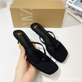 ZA Spring New 2025 French Head High Heel Women's Shoes Black Characters Open After The Toe And Fashion Cool HZ0115