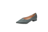 Spring 2025 New Sharp Head Soft And Comfortable Simple Simple Pure Color Fashion Single Shoes Women HZ0115