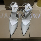 ZA Home 2025 New Sandals Women Soft Leather 2025 Summer New Bag Head Heel And Back Empty Single Shoes French HZ0115