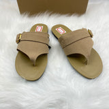 ZA Home 2025 New Word-Word Sandals Women's New Large-Size Loose Cake Soles Casual Toe Shoes HZ0115