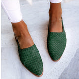 Xiyin 2025 Summer New 40-43 Pointed Bun Buckle With Flat Sandals Female 0102 Sandals HZ0115