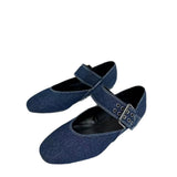 ZA Home 2025 New Female Shoes Temperament Famous Mary Jane Flat-Bottomed Ballet Shoes Flat Heded Shallow Mouth Round Head Single Shoes Women HZ0115