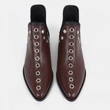 Wish Women's Boots 2025 Autumn New Sharp Rivet Personality Short Boots HZ0115