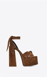 Summer New Dew Sandals Foot Wrist Strap Roman Shoes Coarse Heels Ultra-High Heels Large Women's Sandals HZ0115