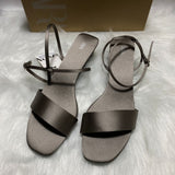 ZA Home 2025 New Women's Shoes Low Heel Temperament Korean Version Of Low-Heeled Sandals Simple Word With Two Wearing Sandals HZ0115
