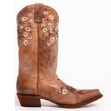 Mid-Up 2025 Autumn And Winter New With Embroidery 40-43 Large Size In The Cylinder Women's Boot Tide Boots HZ0115