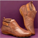 New Large-Size Women's Boots 2025 Autumn And Winter Short-Clinic Velo Sticker Women's Boots Low And Martin Boots HZ0115