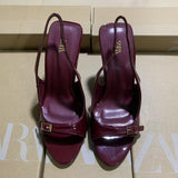 ZA2025 New Spring Tip-Tape Thin High Heels Wine Red Elegant Belt Buckle With High Heels HZ0115