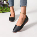 Poe And Bean Shoes Women In The Spring Of 2025 New Large-Size Women's Shoes Pointed Shallow Mother Shoes HZ0115