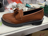 2025 New Patent Leather Bright Eso And Retro Lefu Shoes Large-Size Fashion Casual Single Shoes HZ0115