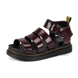 Summer New Pine Cake Thick-Soled Sandals Plus-Size Word With Fashionable Buckle Sandals Beach Women's Sandals HZ0115