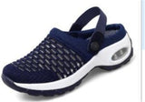 Large-Size Lady Summer Hanb Yarn Cloth Cloth Slippers Rock Mother Half-Storage Sandals Two Sides Wear HZ0115