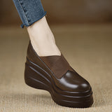 Comfortable Thick-Sed Pine Soles Of The Lefu Shoes 2025 New Spring And Autumn Heel Shoes Women Thin High Heels Single Shoes HZ0115