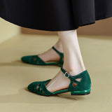 2025 New Summer Roman Hollow Bag Head Sandals Women's Fashion Flat Shoes Soft Soles HZ0115