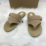 ZA Home 2025 New Word-Word Sandals Women's New Large-Size Loose Cake Soles Casual Toe Shoes HZ0115
