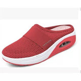 Baotou Small Net Hole Slippers Women No Heel Half-Slippers Thick-Bottom Slippers Women Net Side Half Slippers Women HZ0115