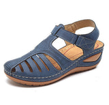 2025 Summer New Large-Size Daily Leisure Bag Head With The Magic Sticker Women's Slope Sandals HZ0115