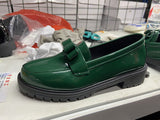2025 New Patent Leather Bright Eso And Retro Lefu Shoes Large-Size Fashion Casual Single Shoes HZ0115