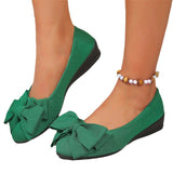 Light Mouth Single Shoes In The Spring And Autumn Of 2025 New Round Head Flat Bows Lazy Man's Foot Single Shoe Woman HZ0115