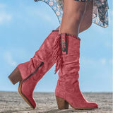 25 Autumn And Winter New Women's Large-Size Tuk-Sui Boots Coarse High And Long-Tice Large-Size Women's Boots HZ0115