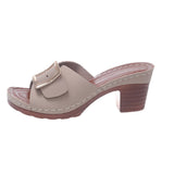 Large-Size Coarse-Heeled Slippers Women's New TEUM Explosive Belt Buckle Light Sandals Women In The Summer Of 2025 HZ0115