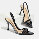 European Station 2025 New High-Heeled Sandals Dew With Buckle Thin HZ0115