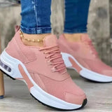New Fashion Low-Help Old Dad Shoes Round Head With Mesh Large Size Casual Sports Single Shoes Women HZ0115
