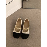 French Flat Bottom Gentle Evening Shoes Women's Shoes Spring And Autumn 2025 New Spring Small Fragrant Style Mary Jane Single Shoes HZ0115