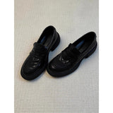 British Wind Thick-Soled Lefang Shoes Women One Foot Lazy Shoes One-Legged Single Shoe College Style Jk Uniform Shoes HZ0115