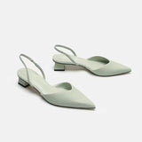 Baotou Sandals Women 2025 New Summer Simple Sharp Heeled Sandals Women's High Heel Fine Fashion Single Shoes HZ0115