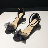 Bag Head Half Drag Woman With Rough Heel Square Head Metal Buckle Slippers 2025 Summer New Korean Version Of Semi-Storage Sandals Women's Tide HZ0115