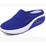 Baotou Small Net Hole Slippers Women No Heel Half-Slippers Thick-Bottom Slippers Women Net Side Half Slippers Women HZ0115