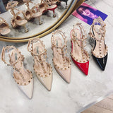 Rival High Heel Female Heel Temperament Fashion Single Shoes 2025 New Spring Red Small Leather Shoes Do Not Tired Feet HZ0115