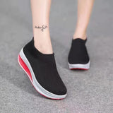 2025 Spring And Summer New Ultra-Light Sole Flying Weave Breathable 43 Large Thick Sole Comfortable Single Shoe Tide HZ0115