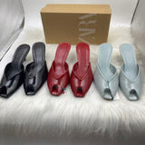 ZA Home 2025 New Women's Shoes Fish Mouth Sandals Set Coarse Heel Toe Sandals Shoes Fashion HZ0115