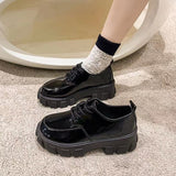 New 2025 Autumn British Wind Students Retro Thick-Soled Single Shoes Small Pine Shoes Women HZ0115