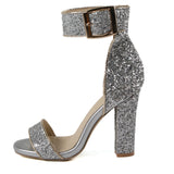 22 New Wedding Shoes Dinner Summer Toe Lichen Sexy Hollow Thick High Heel Sandals Foot Buckle Band HZ0115
