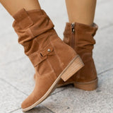 Autumn And Winter New Products 2025 Low And 40-43 Low Heel Velvet Low-Tide Women Boots Boots HZ0115